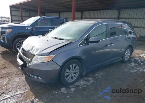 2014 Honda Odyssey Ex-L z USA, uszkodzony, nr VIN 5FNRL5H69EB022687
